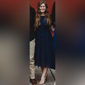 Morning Lavender: Lace 2 piece dress